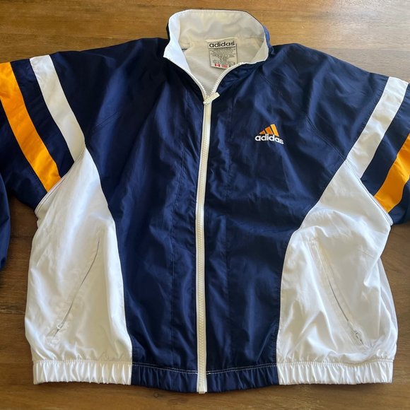 Vintage Adidas TRACKSUIT RN88387 CA00411 Blue White Flag Tag 90’s Womens Medium - Picture 12 of 12